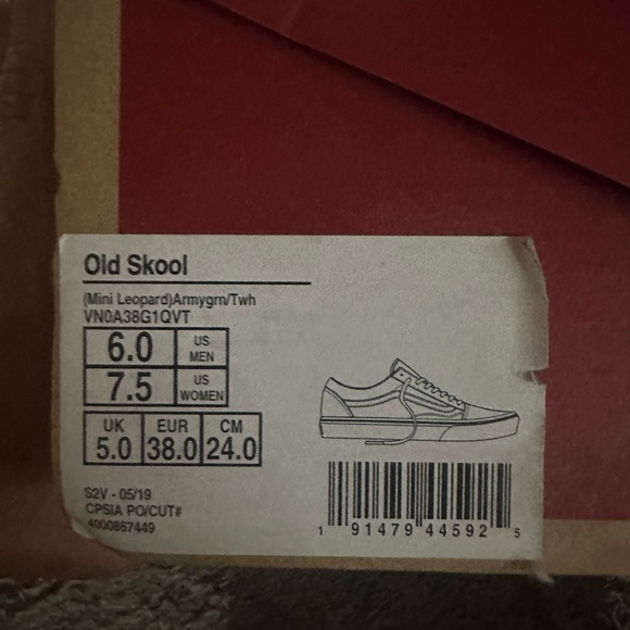 Vans Old Skool
(Mini Leopard)Armygm/Twh NWT - Picture 2 of 5
